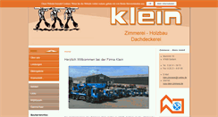 Desktop Screenshot of klein-zimmerei.de